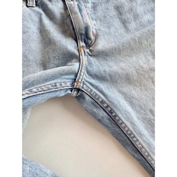 ROLLA'S Relaxo Chop Original Stone Mid Rise Straight Crop Jeans, Size 34 - Picture 7 of 16